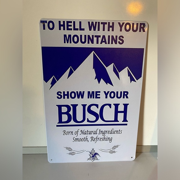 Busch light - Busch Beer metal sign lot - Picture 3 of 4